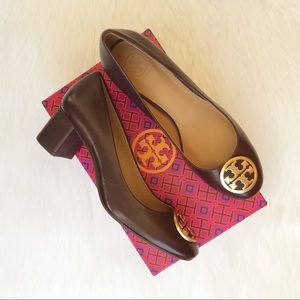 Tory Burch Benton Low Block Pump Malbec 8